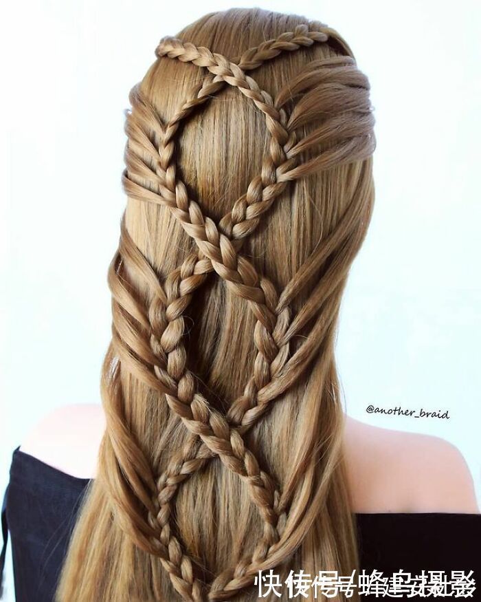 发型 65张编发照片,这哪是编头发分明是画画,图3这发型一次要半天