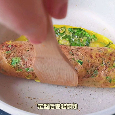 蛋卷|菠菜虾仁蛋卷