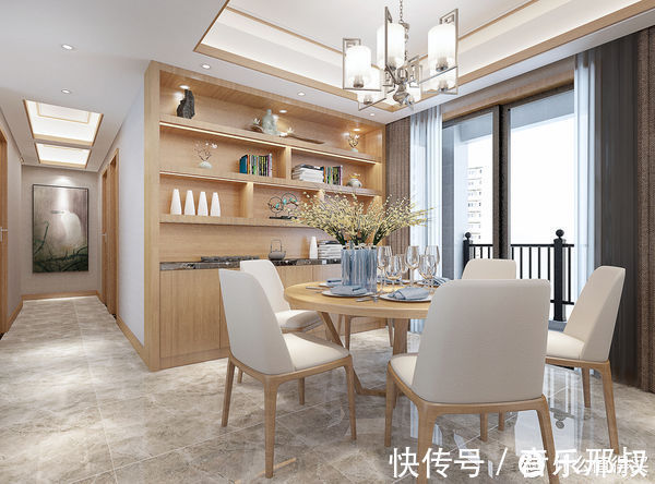 写作业|全房原木色系的新中式风装修,真的很显温馨,简单又有品味,耐看