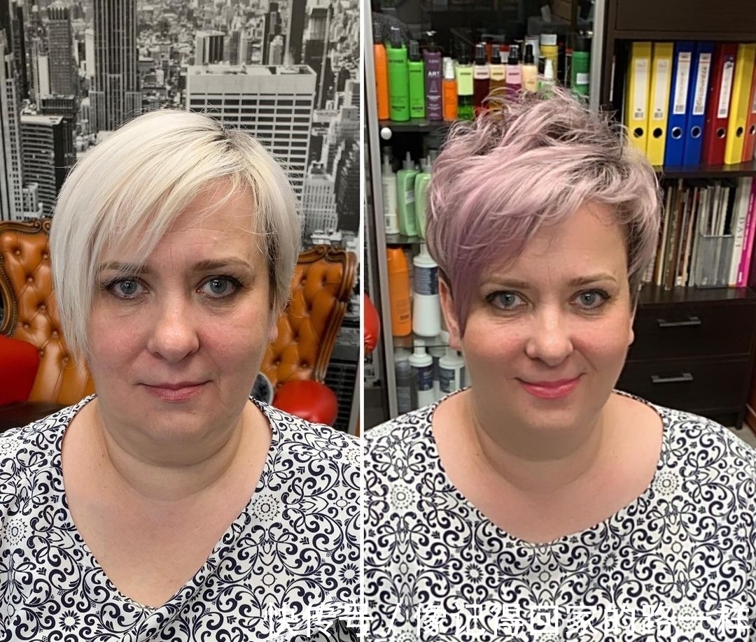 斜刘海|换发型就像换脸,中年大姐也能大不同,你看美不美