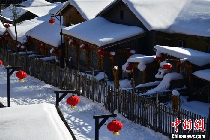 灯笼|黑龙江雪乡风景区开园 3000盏大红灯笼高悬