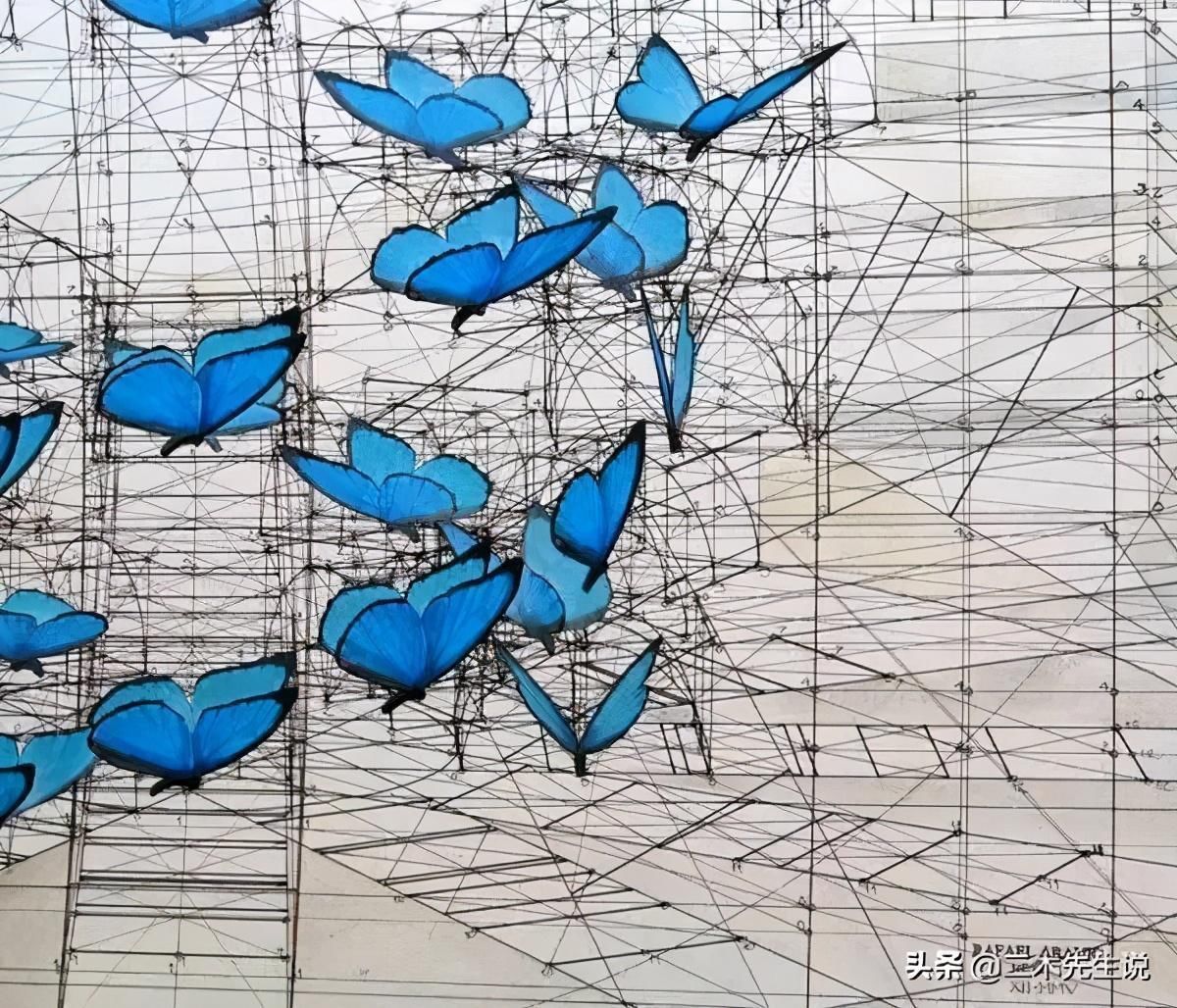 黄金比例!理工男花40年时间,用圆规画1000张画,黄金比例的拥护者