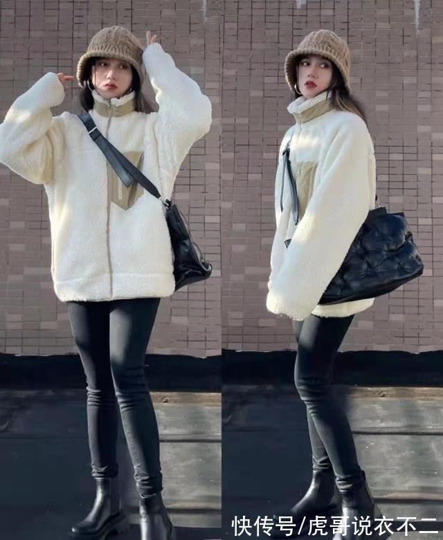 搭配 今年流行穿羊羔绒外套,5种简单好用的搭配方式,既保暖又时髦