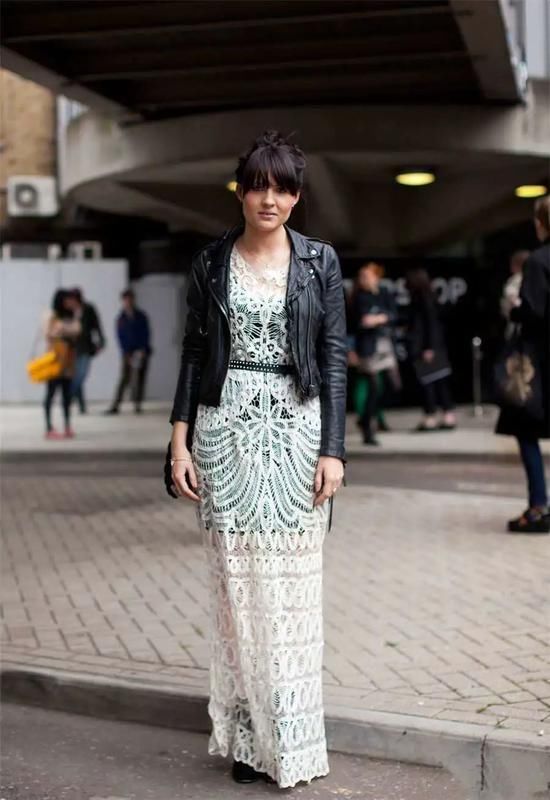 蕾丝裙搭配外套！春天应该这样穿