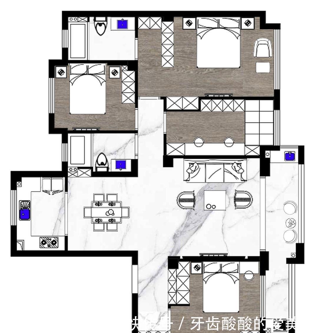 强迫症|139平港式轻奢风,全屋对称式设计,治愈你的强迫症,看着就舒服