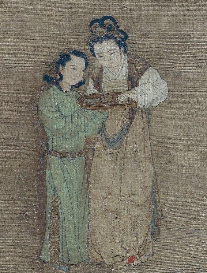 宫女&1200年前的一张宫女图,专家估价7000万,细节绘画是真漂亮