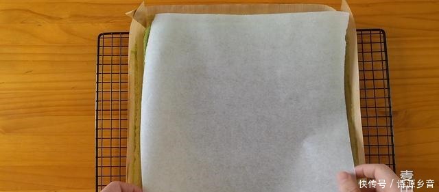一起来做抹茶蛋糕卷吧，漂亮毛巾面，一卷就成功