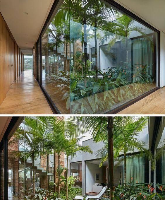 庭院|头一次见到户型不带院子,偏偏要在室内建庭院,没想到还这么漂亮