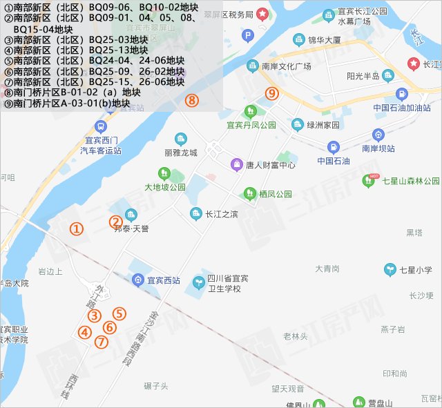 学校|看江,挨学校!宜宾主城这些地准备推,有31宗,3500多亩