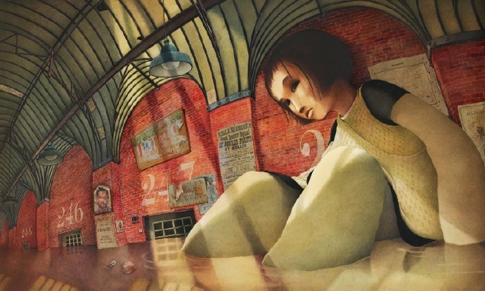 海贝卡·朵特梅-!插画师海贝卡·朵特梅-喜欢用不透明水彩作画,人物造型充满想象力并带有诡异气质