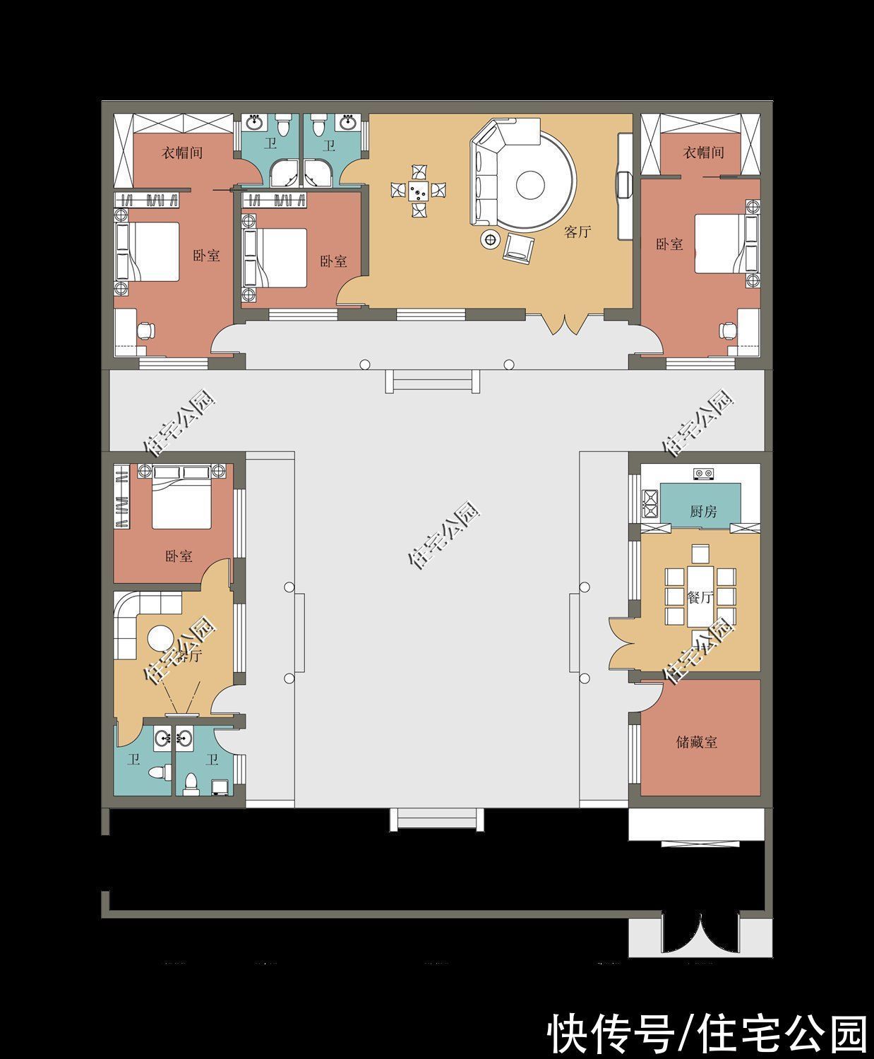 占地面积|回农村给父母建养老房,就在这10套图纸里选一套吧,颜值高又实用