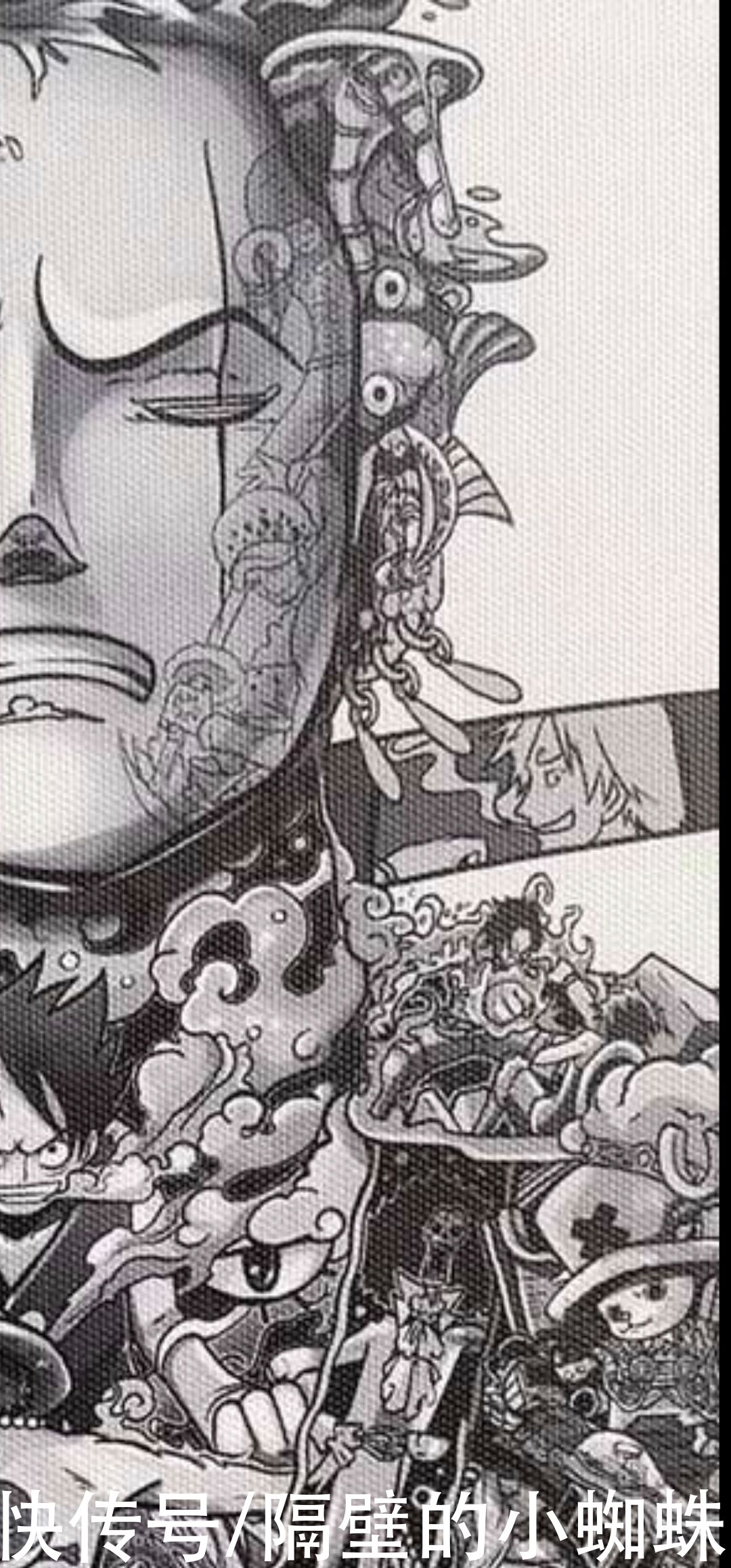 乔巴|海贼王：这个“索隆”不简单，足足画了几十位角色，细节堪称无敌
