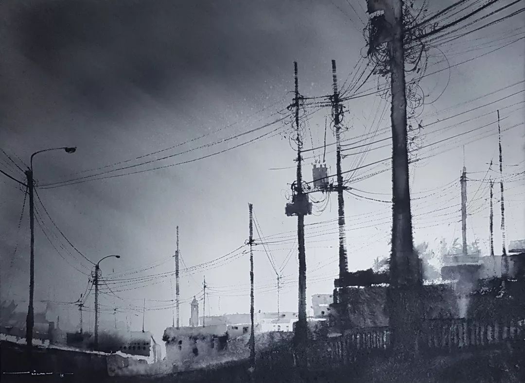 画家&秘鲁画家 尼古拉斯 水墨淋漓的水彩画