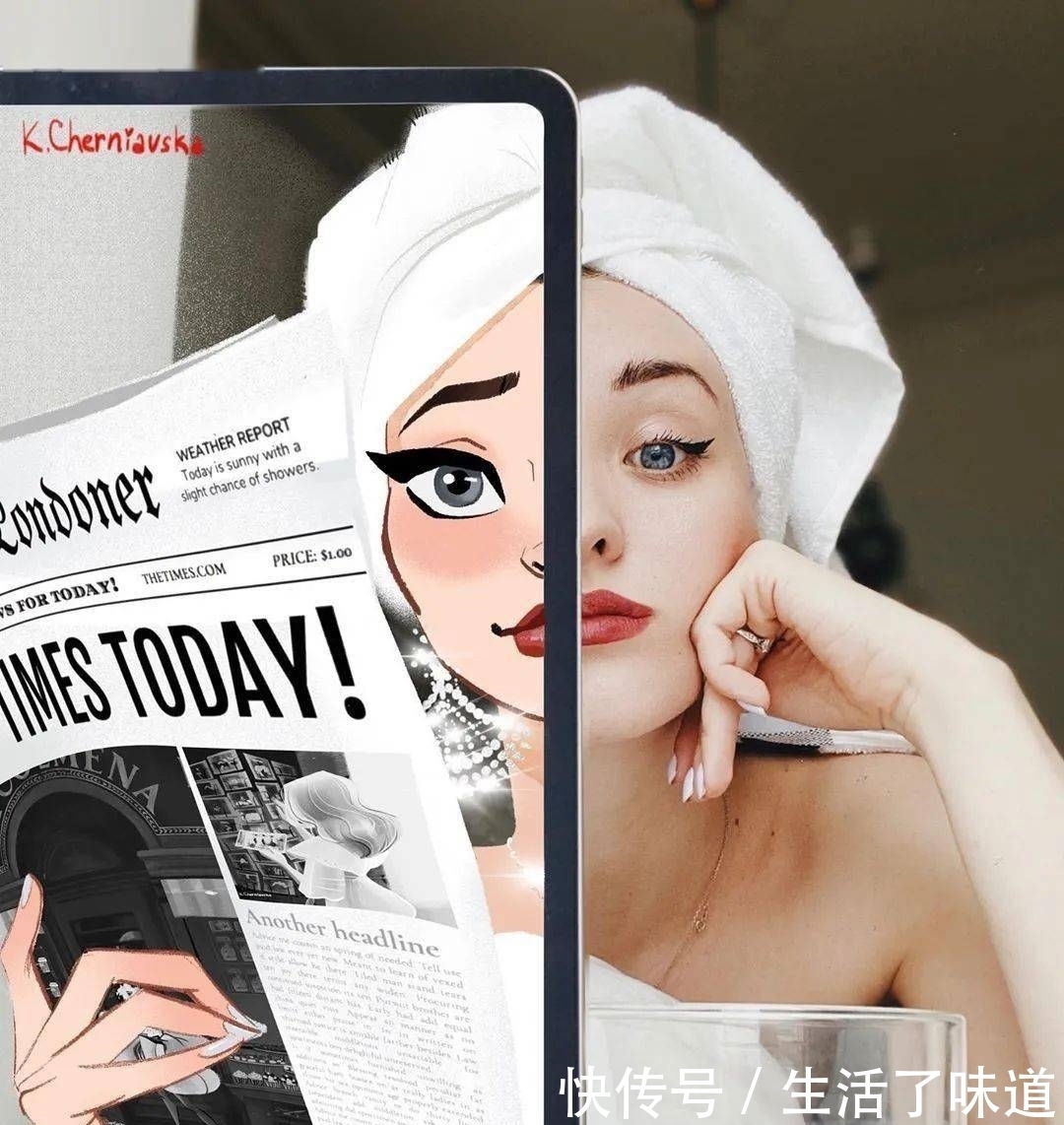 有意思的半边脸肖像:画师otido_4u的平板插画作品|插画师| 作品