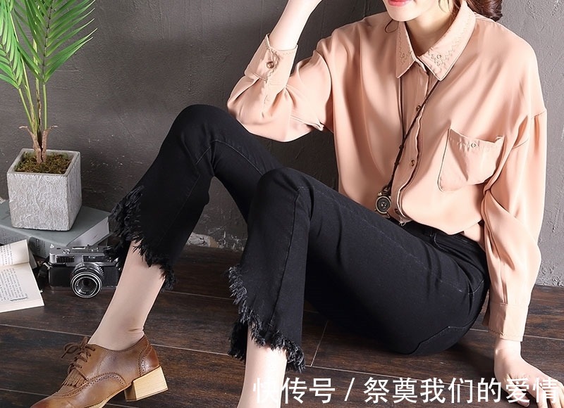 廓形 懒闺蜜自从有了牛仔裤,再也没有搭配烦恼了,尽显青春靓丽感!