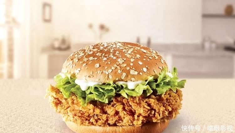 香辣鸡肉堡,不放油的美食,你应该来学习。