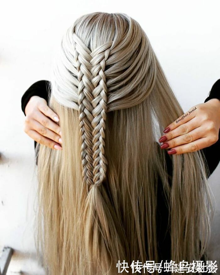 发型 65张编发照片,这哪是编头发分明是画画,图3这发型一次要半天