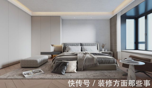 200㎡现代风,原木、纯白、浅灰三色融合,打造通透空间