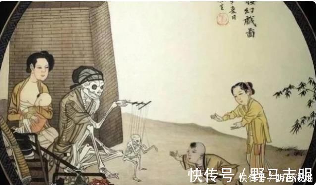 骷髅幻戏图$故宫有一幅“鬼画”，千百年无人看懂，放大12倍后让人后怕