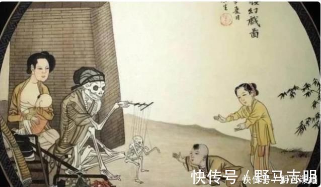 骷髅幻戏图$故宫有一幅“鬼画”,千百年无人看懂,放大12倍后让人后怕