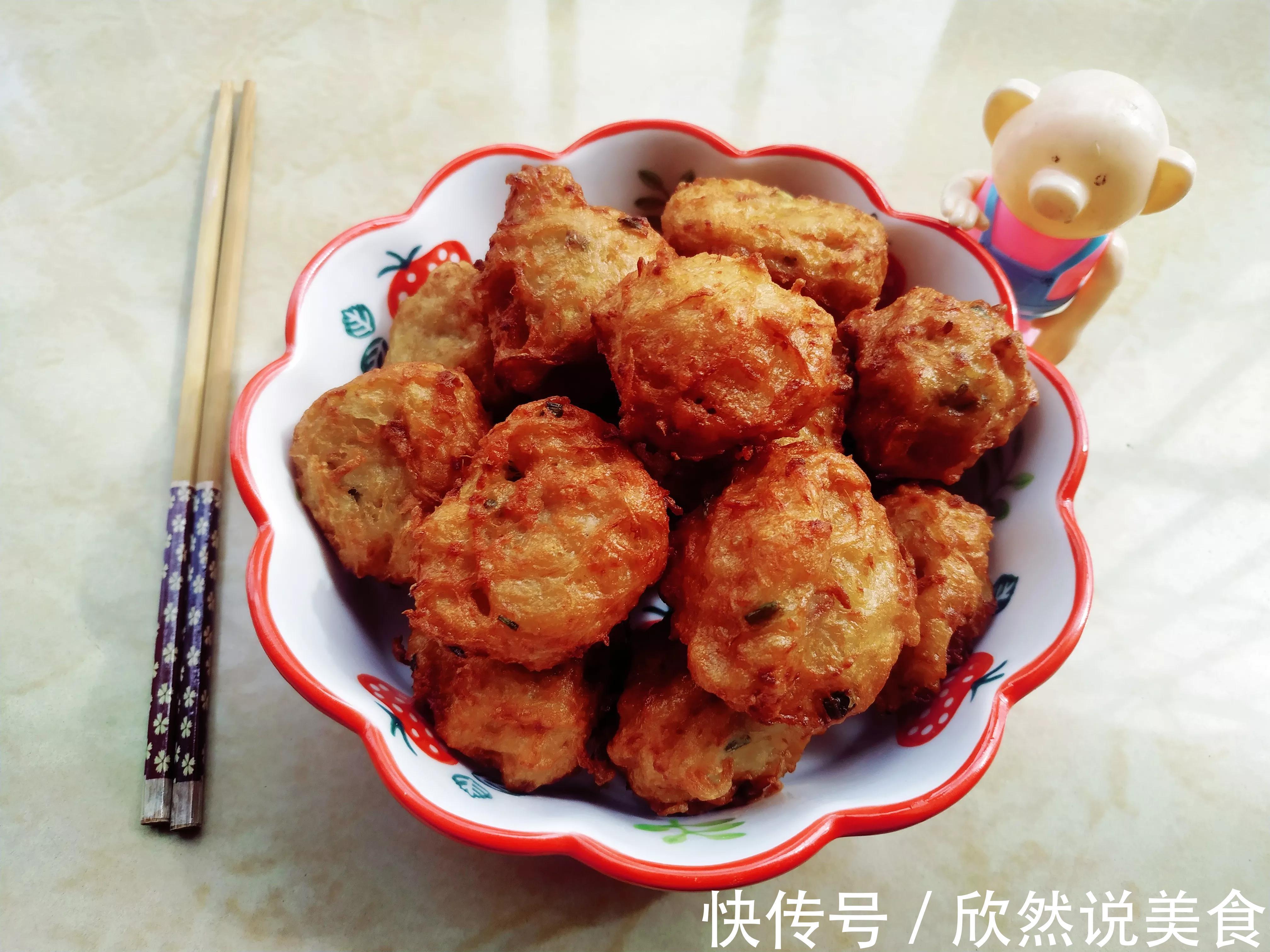 萝卜丸子怎么做好吃记住加2种料,丸子金黄酥香不回软、不油腻