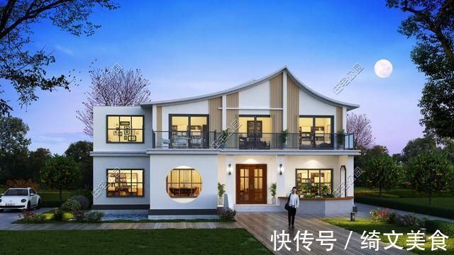 图纸|3套新中式农村别墅图纸，怎么可以这么美，城里人看了都心动