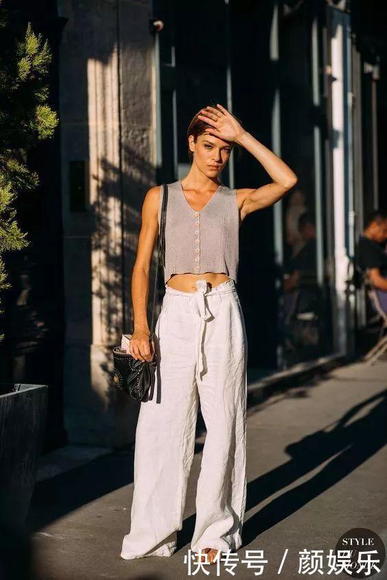 白裤子，穿上了就会上瘾，因为太时髦了！