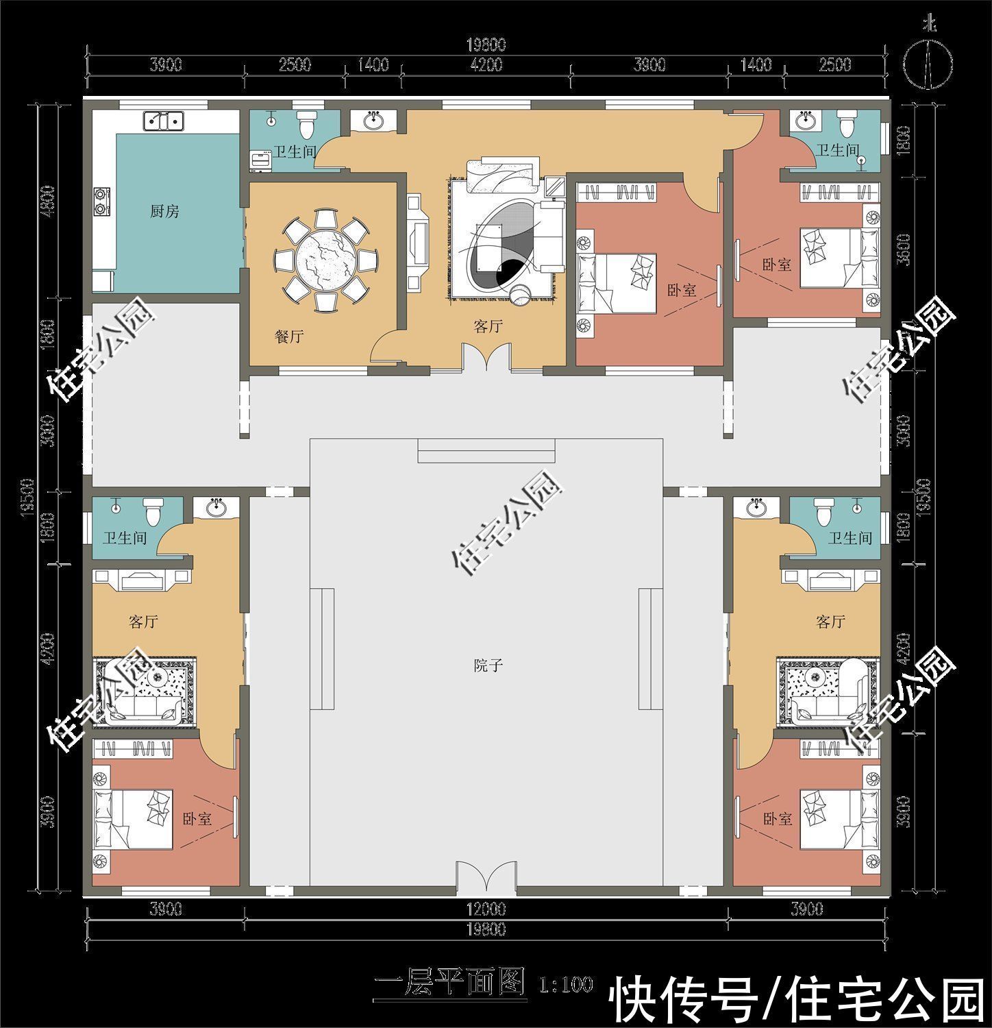 占地面积|10套徽派别墅户型,纵情水墨诗意,网友:这才是国人该建的房子