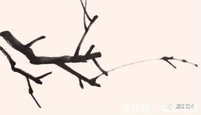 垂枝！图文教程：轻松学画写意木本花卉枝干