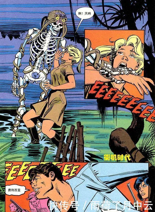 离奇|街机游戏《恐龙快打》最离奇的漫画剧情,杰克被怪物注射了寄生体!