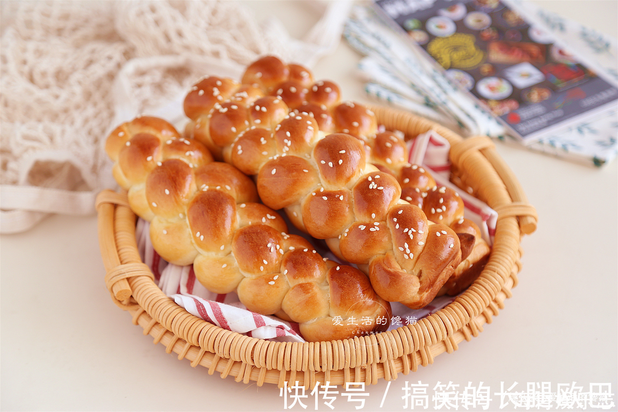 自从学会这个面包，早餐孩子点名吃，跟着做，香软拉丝从不失败