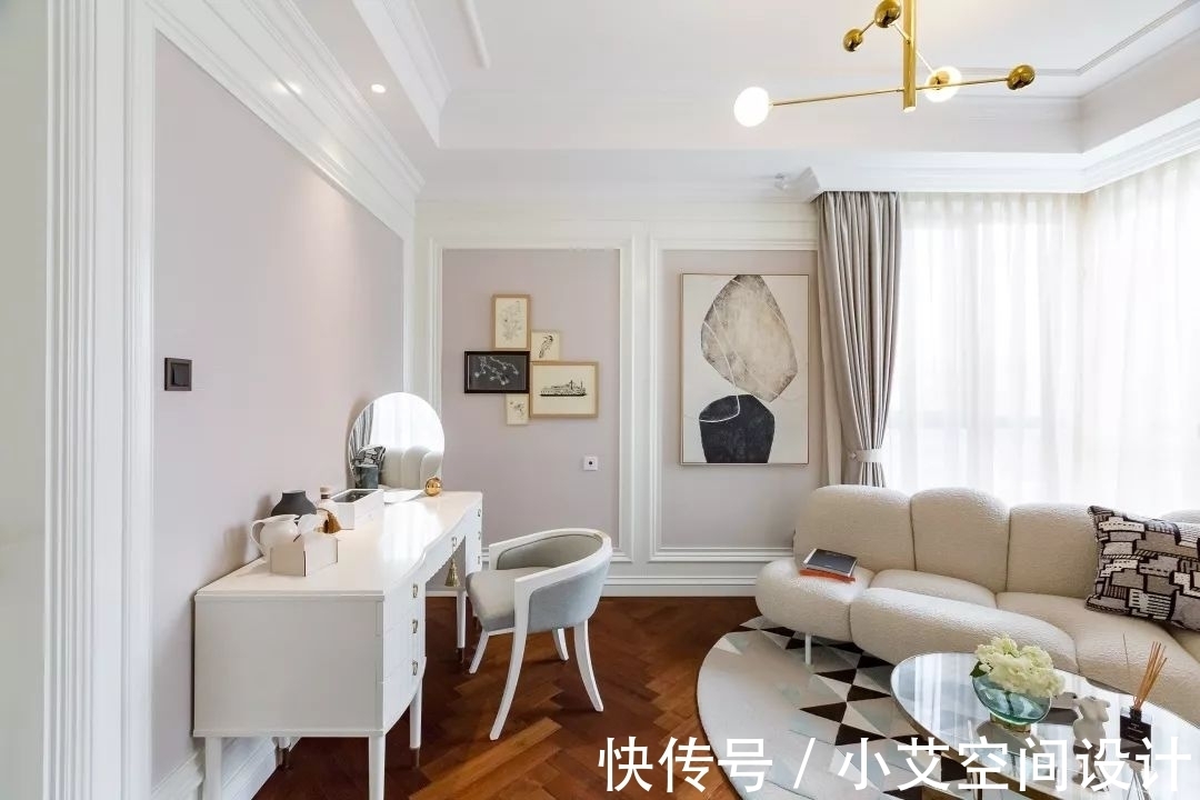 精装|270㎡精装房软装设计，简洁、纯美的温馨轻法式风