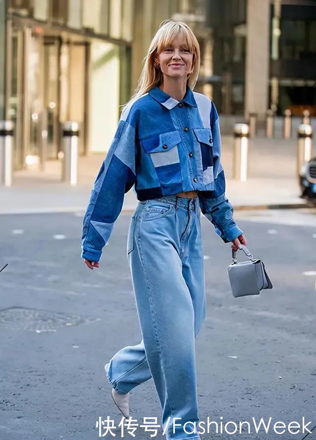 比春天更迷人的是：刘雯的蓝色衬衫