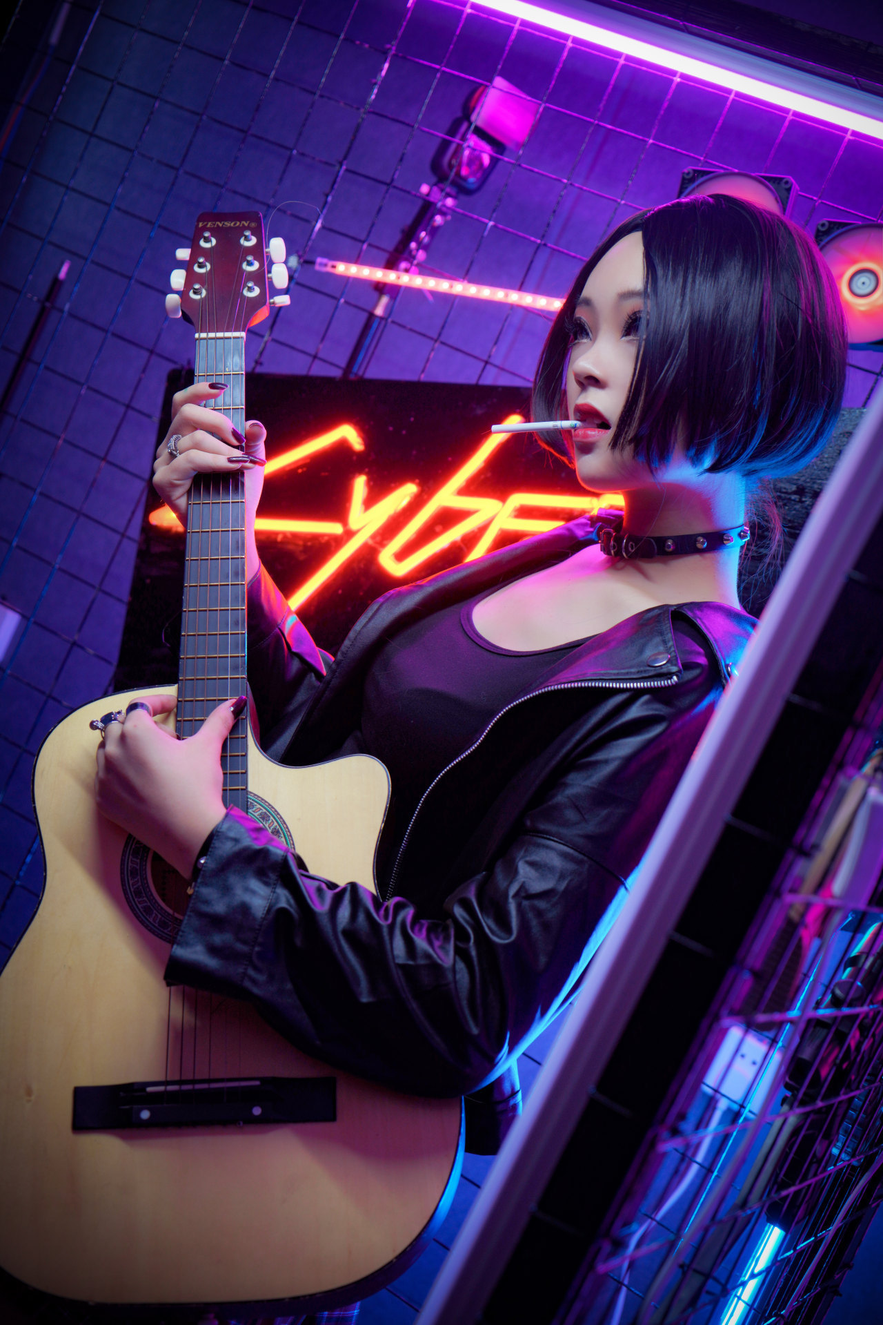 冷酷|cos:NANA大崎娜娜,展现经典冷酷气质