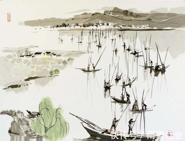 江南园林#“中国画”吴冠中画的太好,中国画在他笔下活了起来