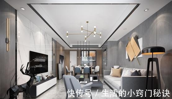 黑白灰|143㎡五口之家，黑白灰的经典色调让房间更加雅致！