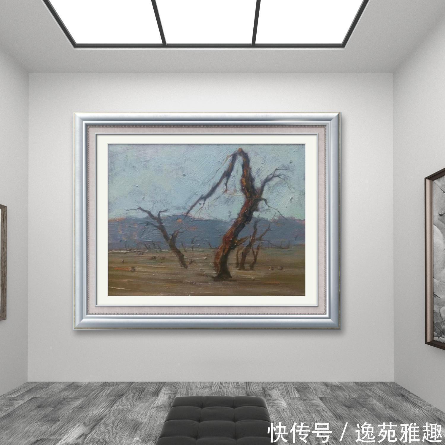 x60$「作品欣赏」心中有旷野，所画皆美景，油画艺术家殷国海作品欣赏