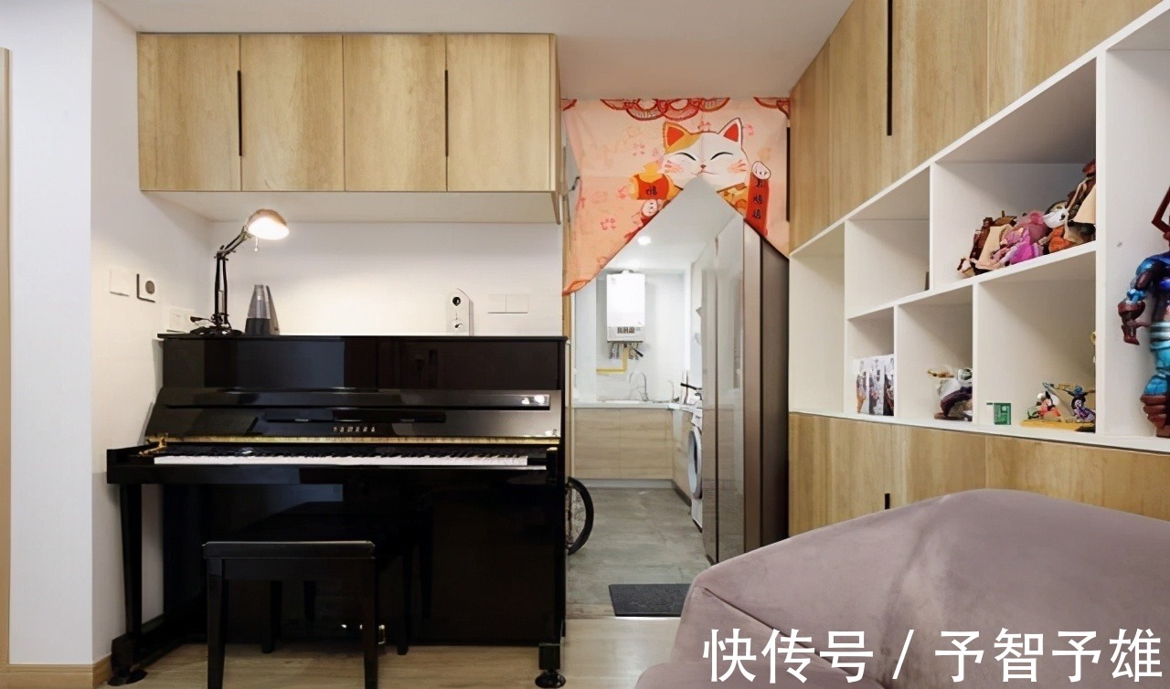 大柜|三口之家的62㎡两居，半米不浪费，收纳力太强了，清新简约真舒适