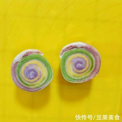 彩虹螺旋酥,层层起酥,吃一口唇齿留香
