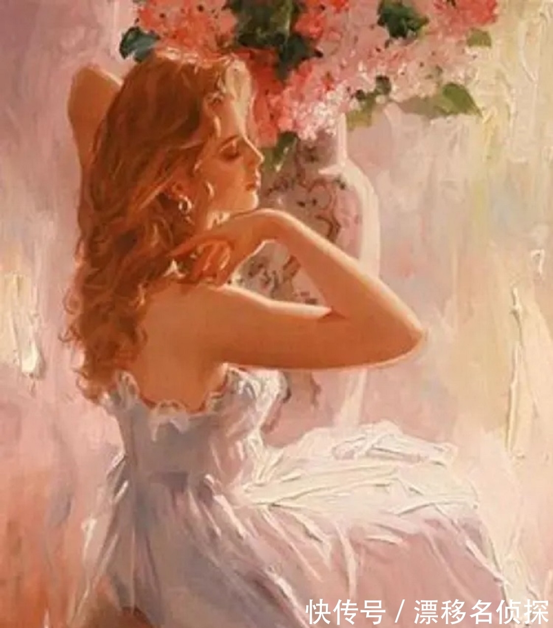 绘画#明艳的色彩中迸发出唯美惊艳的女性魅力——擅画女人的约翰逊