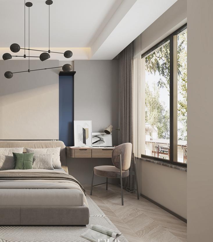 新中式|130㎡+顶楼54㎡的顶复式,没有红木与雕花的新中式,依然美到心底