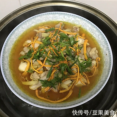 虫草花|这样的虫草花蒸鸡腿肉你能吃多少？