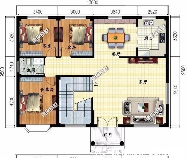 真石漆|宽13-14米间的两层别墅,文化石和面砖装饰,都很出彩!