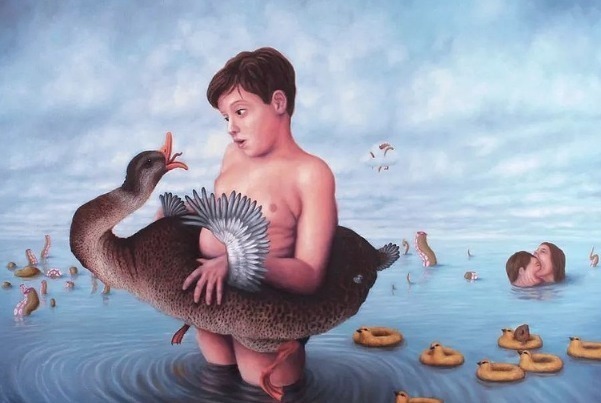 动物们&胆小谨点,插画师笔下的诡异动物看完一秒清醒!