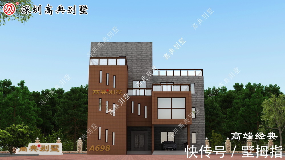 别墅|现代三层别墅,美丽的外观,是最好的标志