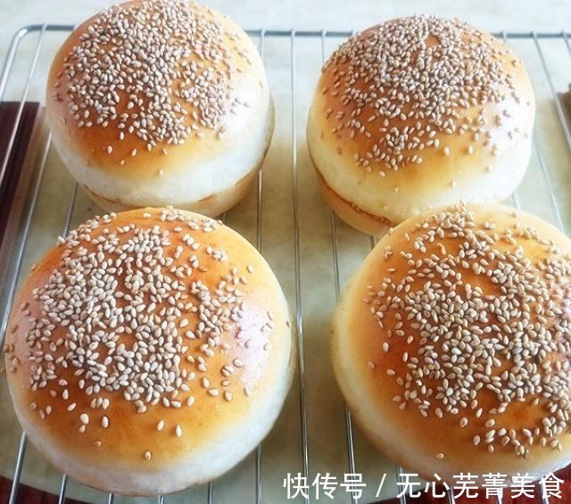 高筋面粉|猪肉汉堡包，用料丰富，营养美味！