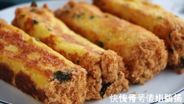 吐司片|5分钟快手早餐,营养又好吃,一卷一煎就搞定,孩子隔天就要吃!