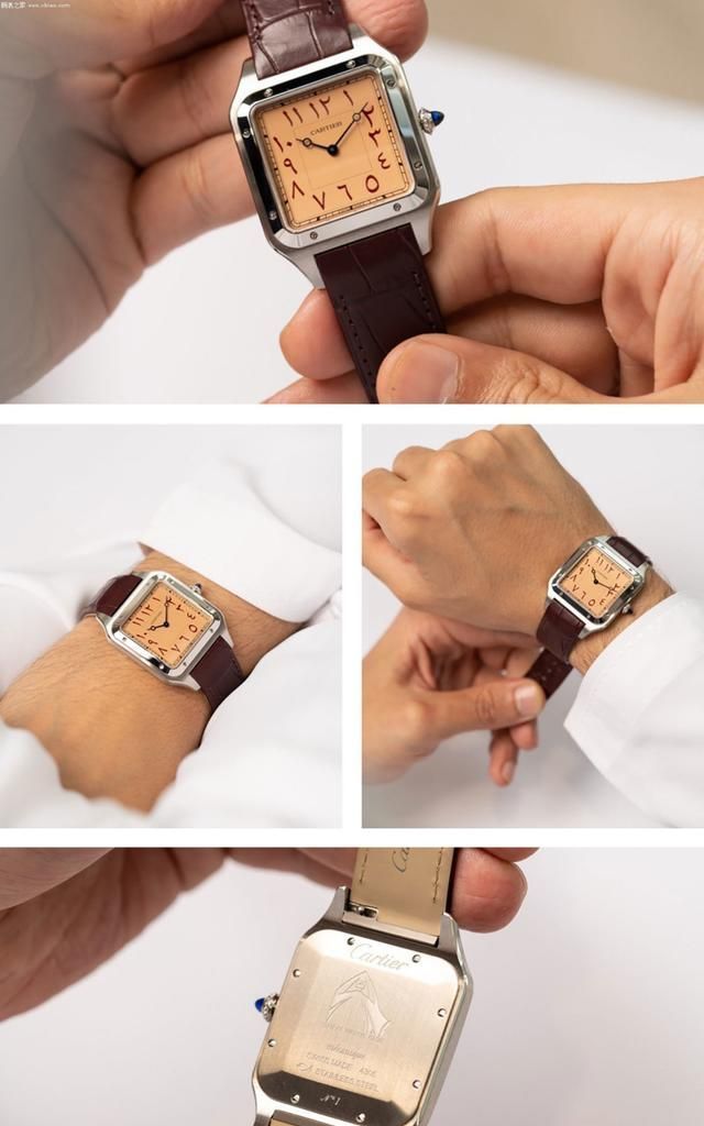 限量版#卡地亚推出Santos-Dumont超大号腕表迪拜钟表俱乐部特别限量版