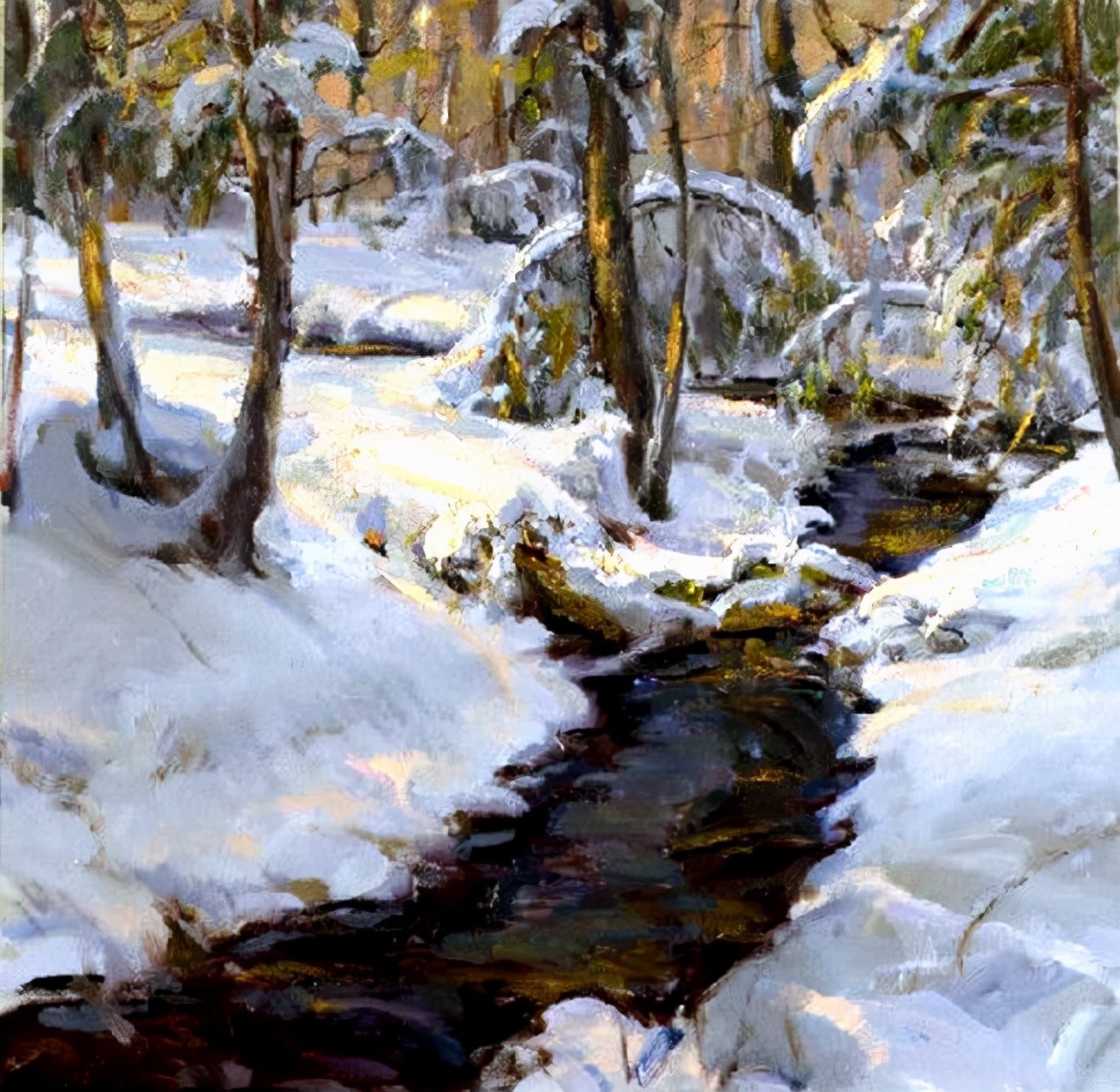 daniel&美国Daniel F.Gerhartz 牧场田园诗般的风景油画