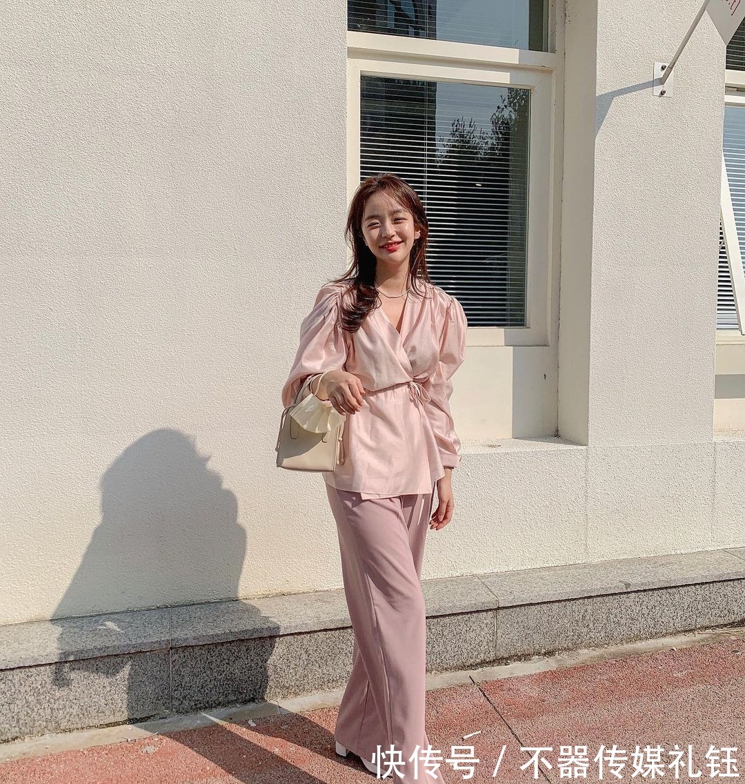 西装裤|缎面衬衫穿在身上太显高级了，随便搭配就超有气质，女神范儿十足
